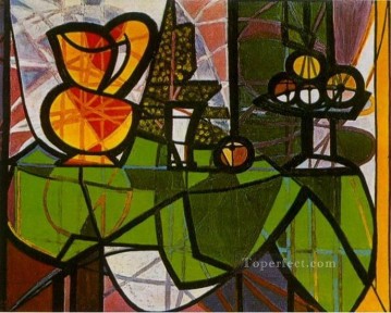 Famous Abstract Painting - Pichet et coupe de fruits 1931 Cubist